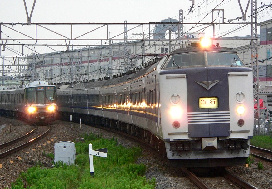 583系 京キトB5編成 回送(急行東北夏祭り号送り込み): 浪漫特快