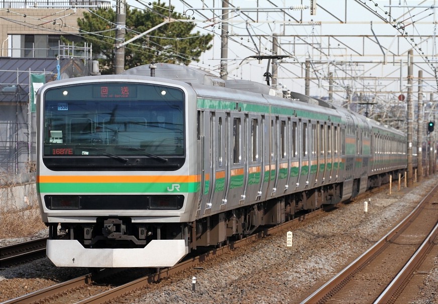 鉄道　Ｅ231系訓練資料 E231系 都ヤマU538編成＋横コツS22編成 回1687E: 浪漫特快